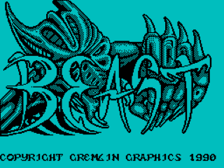 Shadow of the Beast title screen for ZX Spectrum